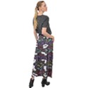 Time Nonlinear Curved Undirected Velour Split Maxi Skirt View2