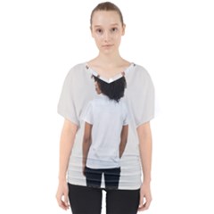 Untitled Design V-neck Dolman Drape Top by wishwell