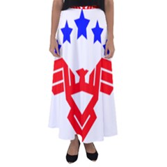 Eagle Star Flared Maxi Skirt