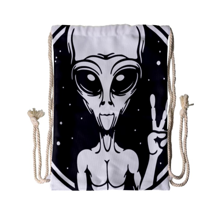 Alien Ufo Drawstring Bag (Small)