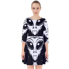 Alien Ufo Smock Dress by Bedest