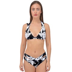 Alien Ufo Double Strap Halter Bikini Set by Bedest