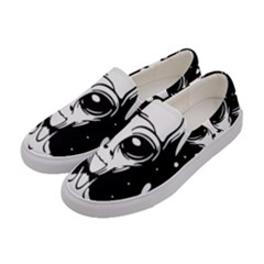 Alien Ufo Women s Canvas Slip Ons by Bedest