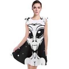 Alien Ufo Tie Up Tunic Dress by Bedest