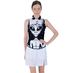 Alien Ufo Women s Sleeveless Polo T-shirt by Bedest