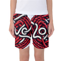 Love Rope Cartoon Women s Basketball Shorts by Bedest