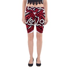 Love Rope Cartoon Yoga Cropped Leggings by Bedest