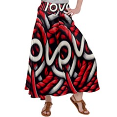 Love Rope Cartoon Women s Satin Palazzo Pants by Bedest