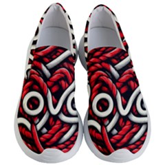 Love Rope Cartoon Women s Lightweight Slip Ons by Bedest