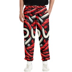 Love Rope Cartoon Men s Elastic Waist Pants by Bedest