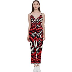 Love Rope Cartoon V-neck Camisole Jumpsuit by Bedest