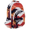 Tree Lake Bird Rounded Multi Pocket Backpack View2