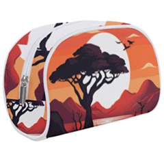 Tree Lake Bird Make Up Case (medium) by Bedest