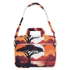 Tree Lake Bird Macbook Pro 16  Shoulder Laptop Bag by Bedest