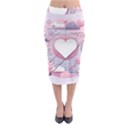 Heart Love Minimalist Design Midi Pencil Skirt View1