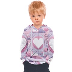 Heart Love Minimalist Design Kids  Overhead Hoodie by Bedest