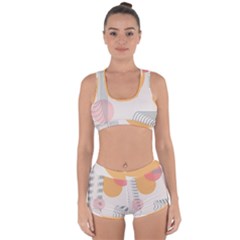 Lines Boho Poster Contemporary Racerback Boyleg Bikini Set by Bedest