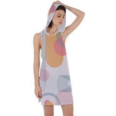 Lines Boho Poster Contemporary Racer Back Hoodie Dress by Bedest