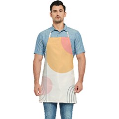 Lines Boho Poster Contemporary Kitchen Apron by Bedest