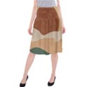 Sunrise Sunset Desert Wall Art Midi Beach Skirt View1