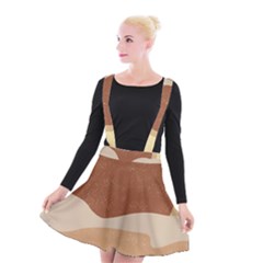 Sunrise Sunset Desert Wall Art Suspender Skater Skirt by Bedest