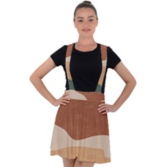 Sunrise Sunset Desert Wall Art Velvet Suspender Skater Skirt by Bedest