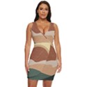 Sunrise Sunset Desert Wall Art Draped Bodycon Dress View1