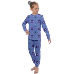 Floral Seamless Pattern Kids  Long Sleeve Set  by Ket1n9