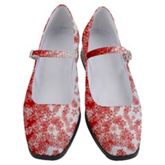 Christmas New Year Snowflake Deer Women s Mary Jane Shoes by Ndabl3x