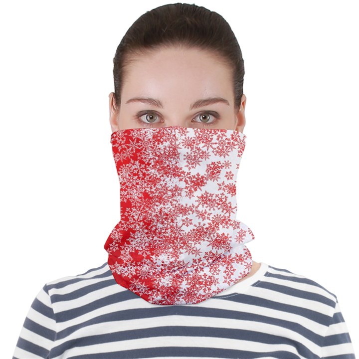 Christmas New Year Snowflake Deer Face Seamless Bandana (Adult)