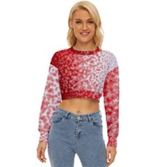 Christmas New Year Snowflake Deer Lightweight Long Sleeve Sweatshirt by Ndabl3x