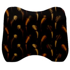 Abstract Art Pattern Warm Colors Velour Head Support Cushion by Ndabl3x