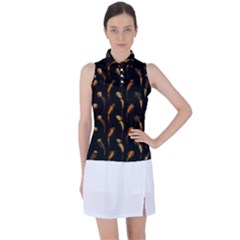 Abstract Art Pattern Warm Colors Women s Sleeveless Polo T-shirt by Ndabl3x