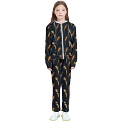 Abstract Art Pattern Warm Colors Kids  Tracksuit by Ndabl3x