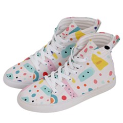 Abstract Seamless Colorful Pattern Men s Hi-top Skate Sneakers by Ndabl3x