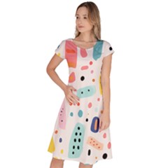 Abstract Seamless Colorful Pattern Classic Short Sleeve Dress by Ndabl3x