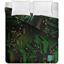 Circuits Circuit Board Green Technology Duvet Cover Double Side (California King Size) View2