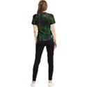 Circuits Circuit Board Green Technology Women s Short Sleeve Rash Guard View2