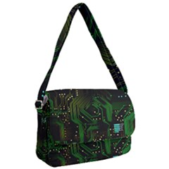 Circuits Circuit Board Green Technology Courier Bag by Ndabl3x