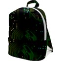 Circuits Circuit Board Green Technology Zip Up Backpack View1