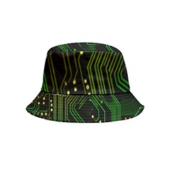 Circuits Circuit Board Green Technology Bucket Hat (kids) by Ndabl3x