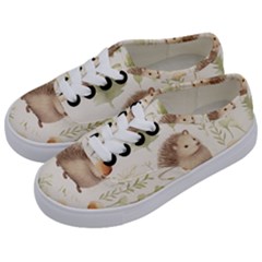 Hedgehog Mushroom Kids  Classic Low Top Sneakers by Ndabl3x