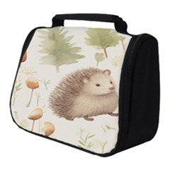 Hedgehog Mushroom Full Print Travel Pouch (small) by Ndabl3x