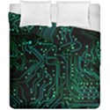 Circuits Circuit Board Green Duvet Cover Double Side (California King Size) View1