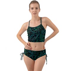 Circuits Circuit Board Green Mini Tank Bikini Set by Ndabl3x