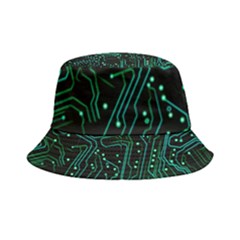 Circuits Circuit Board Green Inside Out Bucket Hat by Ndabl3x