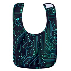 Circuits Circuit Board Green Baby Bib by Ndabl3x