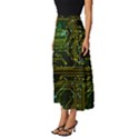 Circuits Circuit Board Yelow Classic Midi Chiffon Skirt View2