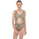 Marble Texture Pattern Seamless Center Cut Out Swimsuit View1