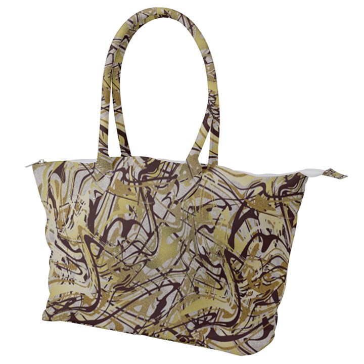 Marble Texture Pattern Seamless Canvas Shoulder Bag